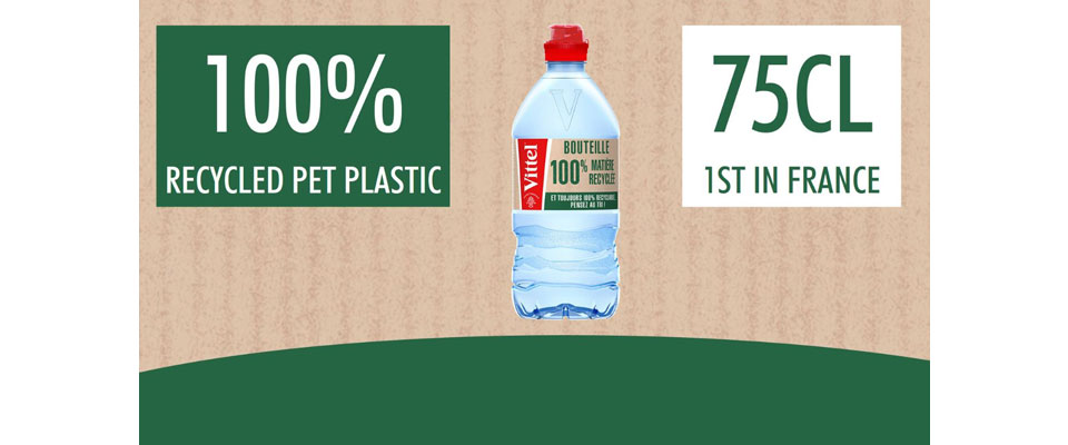 Petnology Vittel Launches In France The First 75cl Bottle Made Of 100 Recycled Plastic Rpet Always 100 Recyclable